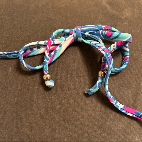 Lilly Pulitzer Target Collection Bikini Top Halter My Fans Shells Size Medium - Picture 4 of 8